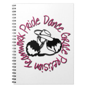 Drill Team - Dance Grace Precision Teamwork Pride Notebook