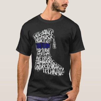Drill Team Marching Band Word Cloud Art T-Shirt
