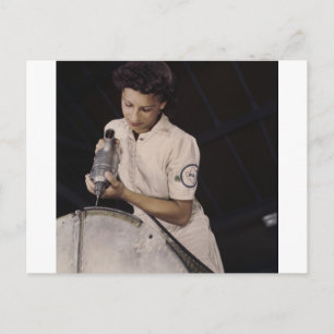 Drilling Deep, 1940s Postcard