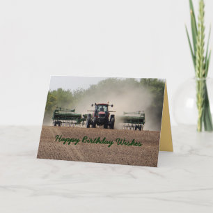 Drilling Kansas wheat 594xx customise any occasion Card