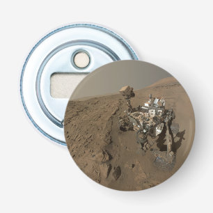 Drilling Mars Curiosity Red Martian Landscape Bottle Opener