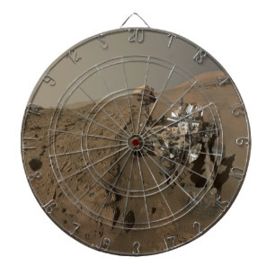 Drilling Mars Curiosity Red Martian Landscape Dartboard