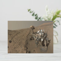 Drilling Mars Curiosity Red Martian Landscape