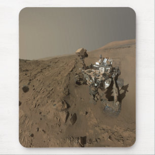Drilling Mars Curiosity Red Martian Landscape Mouse Mat