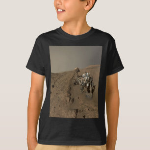 Drilling Mars Curiosity Red Martian Landscape T-Shirt