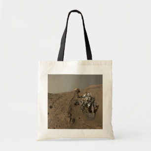 Drilling Mars Curiosity Red Martian Landscape Tote Bag
