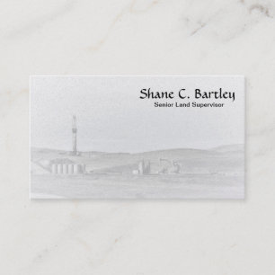 Drilling Rig and Oil Pumping Units Business Card
