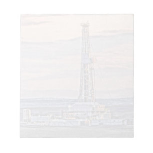 Drilling Rig Artistic Image Notepad