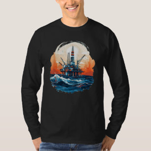 Drilling Rig Costume for Oil Well and Oil Worker L T-Shirt