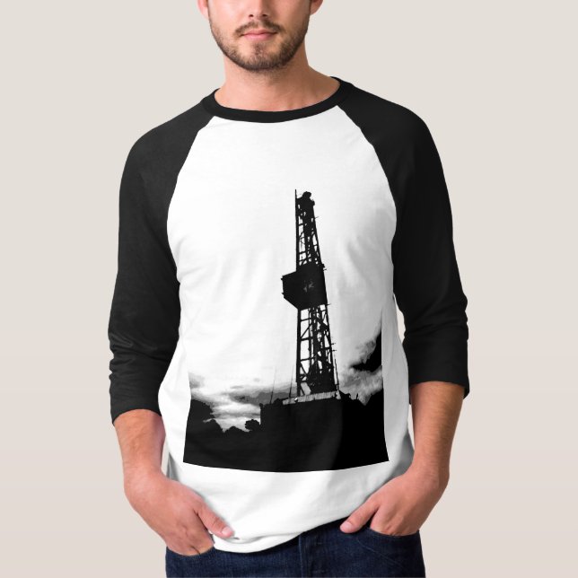 Drilling Rig Illustration T-Shirt (Front)