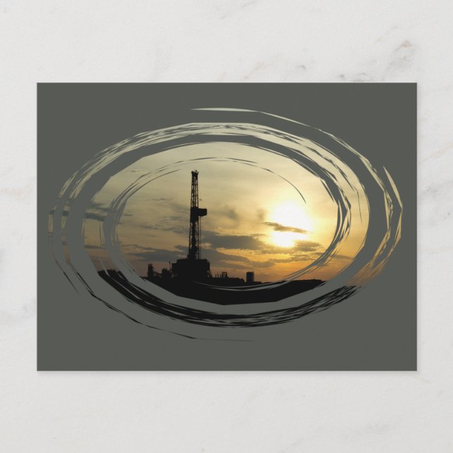 Drilling Rig Postcard (Front)