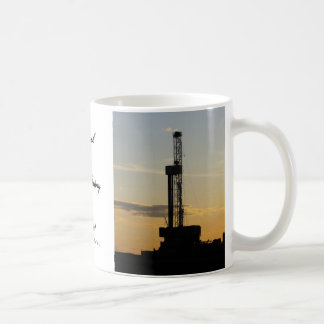 Drilling Rig Silhouette Coffee Mug