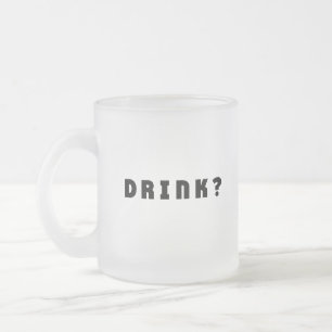 Drink alcohol frosted glass coffee mug