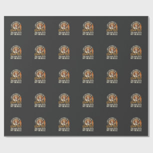 Drink Beer Beagle Dog Craft Ale Bottle Hops Wrapping Paper
