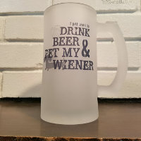 Drink Beer & Pet My Wiener Beer Dachshund Mug