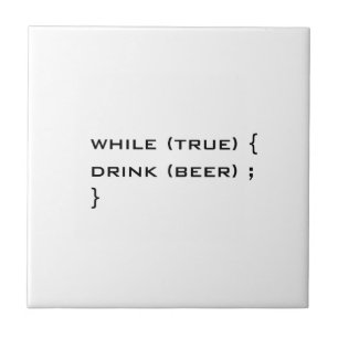 Drink beer tile