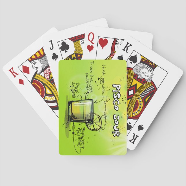 Drink Cocktail Recipe Playing Cards (Back)