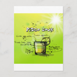 Drink Cocktail Recipe Postcard