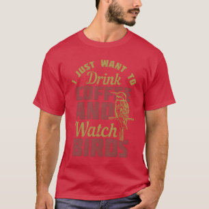 Drink Coffee and Watch Birds boy T-Shirt