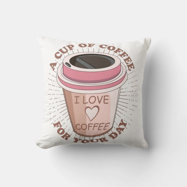 Drink coffee  cushion (Front)