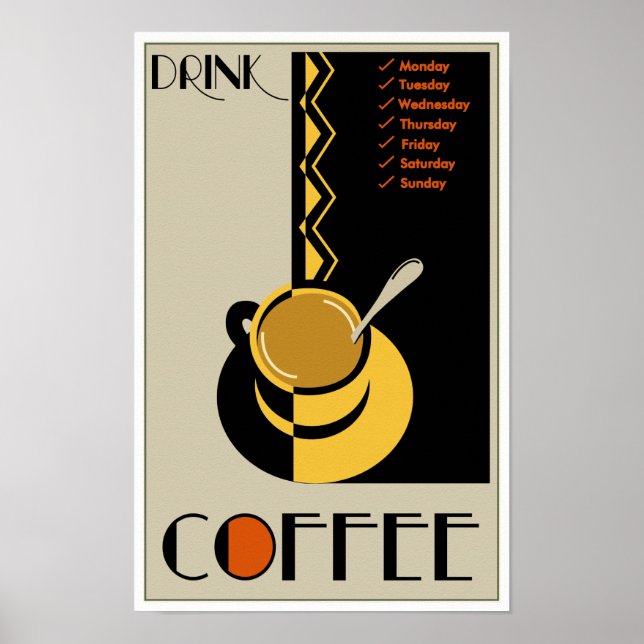 Drink Coffee Poster (Front)