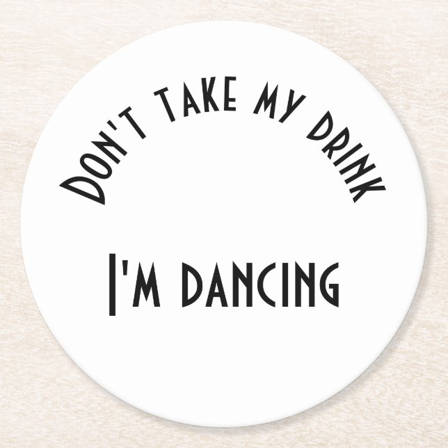 Drink Covers Round Paper Coaster (Front)