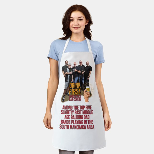 Drink First Photo Apron (Worn)