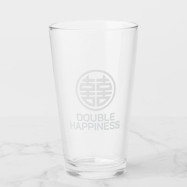 Drink Glass/Double Happiness/Glass Cup (Front)