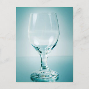 Drink glass. Fine art Postcard