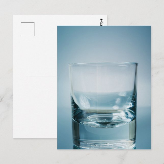 Drink glass. Fine art Postcard (Front/Back)