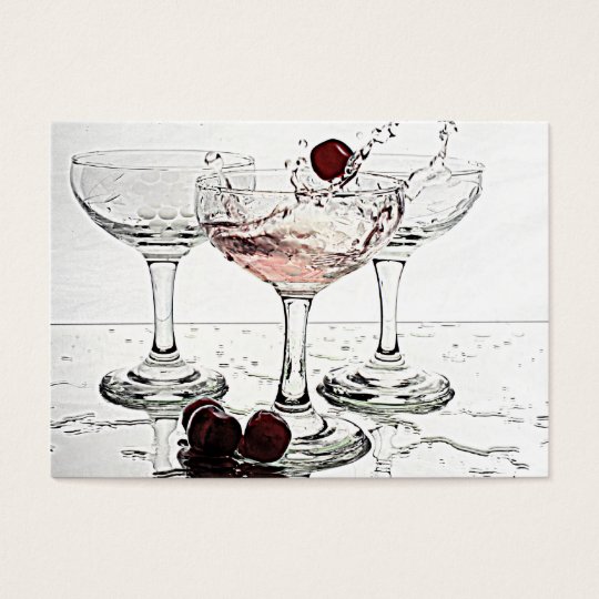 Drink Glasses Business Card