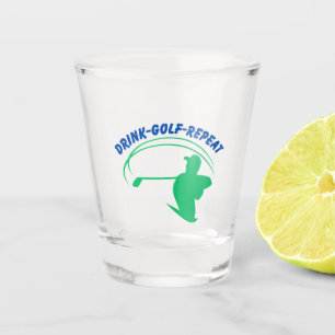 Drink Golf Repeat Shot Glass