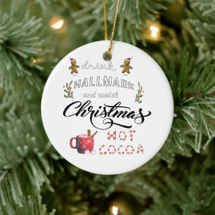 Drink hot cocoa and watch the Christmas Ceramic Tree Decoration