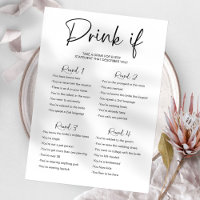 Drink If Bachelorette Game Minimalist