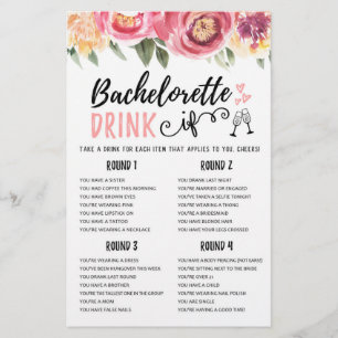 DRINK IF Bachelorette or Hen Party game