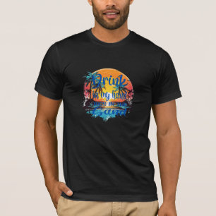 Drink In My Hand, Toes In The Sand Hawaiian Shirt