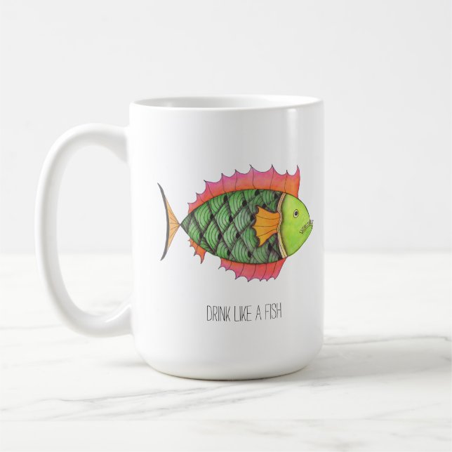 Drink like a Fish Mug (Left)