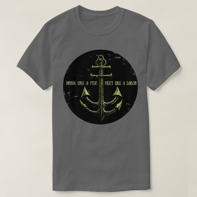 drink like a fish T-Shirt (Design Front)