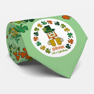Drink Like a Leprechaun Tie