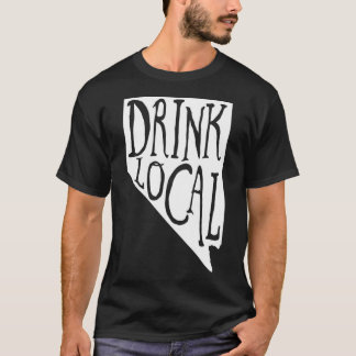 Drink Local Nevada State Outline Craft Beer T T-Shirt