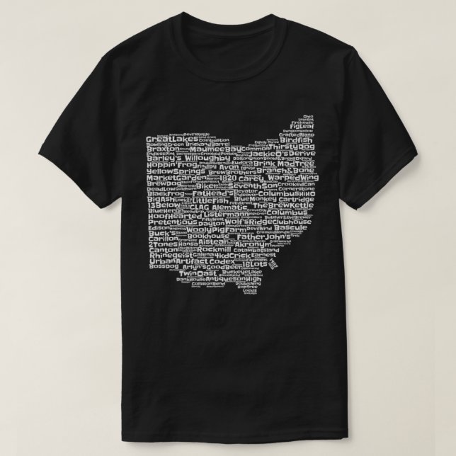 Drink Local Ohio Breweries  T-Shirt (Design Front)