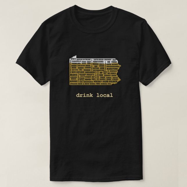 Drink Local (PA) Essential T-Shirt (Design Front)