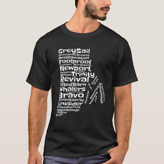 Drink Local Rhode Island Breweries T-Shirt (Front)