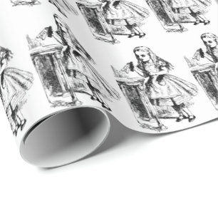 Drink Me Alice in Wonderland Wrapping Paper