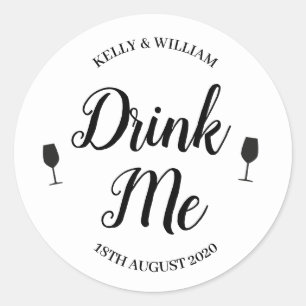 Drink me favour sticker