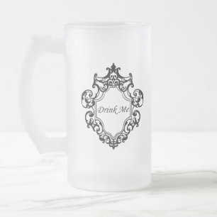 Drink Me! Frosted Glass Beer Mug