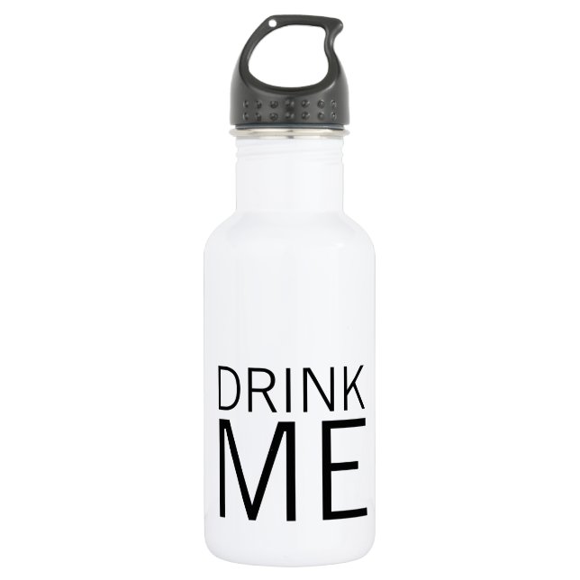Drink Me | Simple Minimalist 532 Ml Water Bottle (Front)