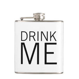Drink Me Simple Minimalist Hip Flask