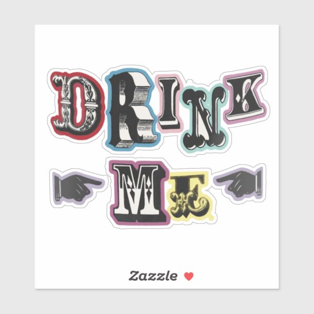 Drink Me Sticker (Sheet)