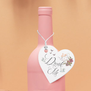 Drink Me! Vintage Alice in Wonderland Wedding Favour Tags